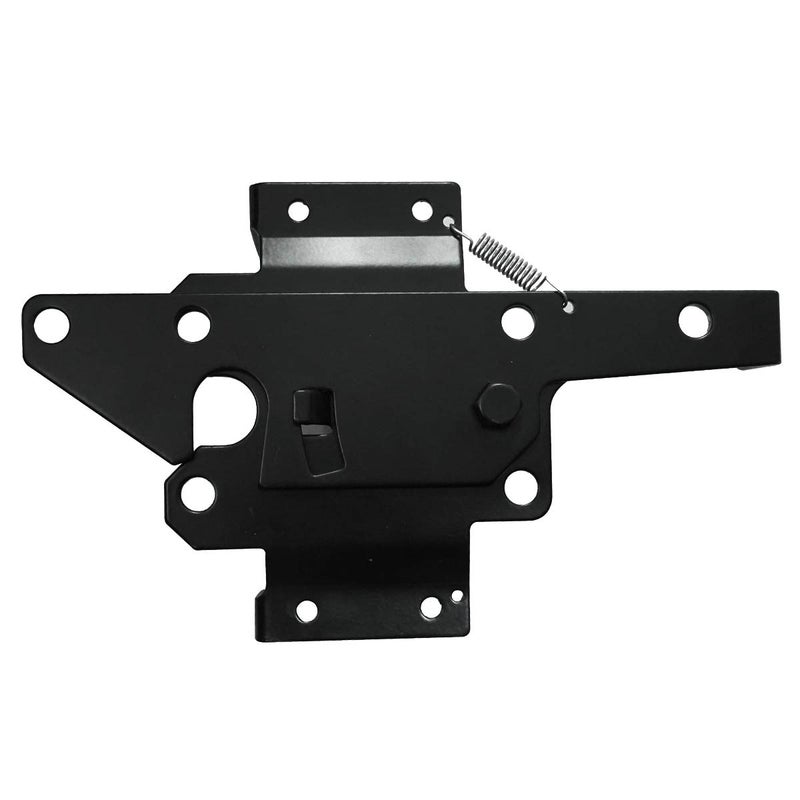 SANKINS Self-Locking Gate Latch Heavy Duty Post Mount Automatic Gravity Lever Wood/PVC Fence Gate Lock with Fasteners Hardware,for Secure Pool |Yard | Garden, Steel,Black - Image 4